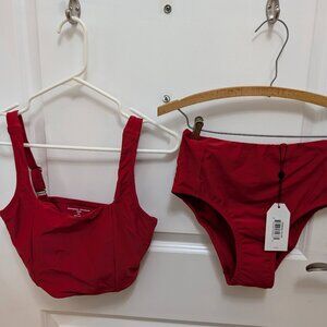 Universal Standard NWT 3XS (2-4) Red Bikini Set